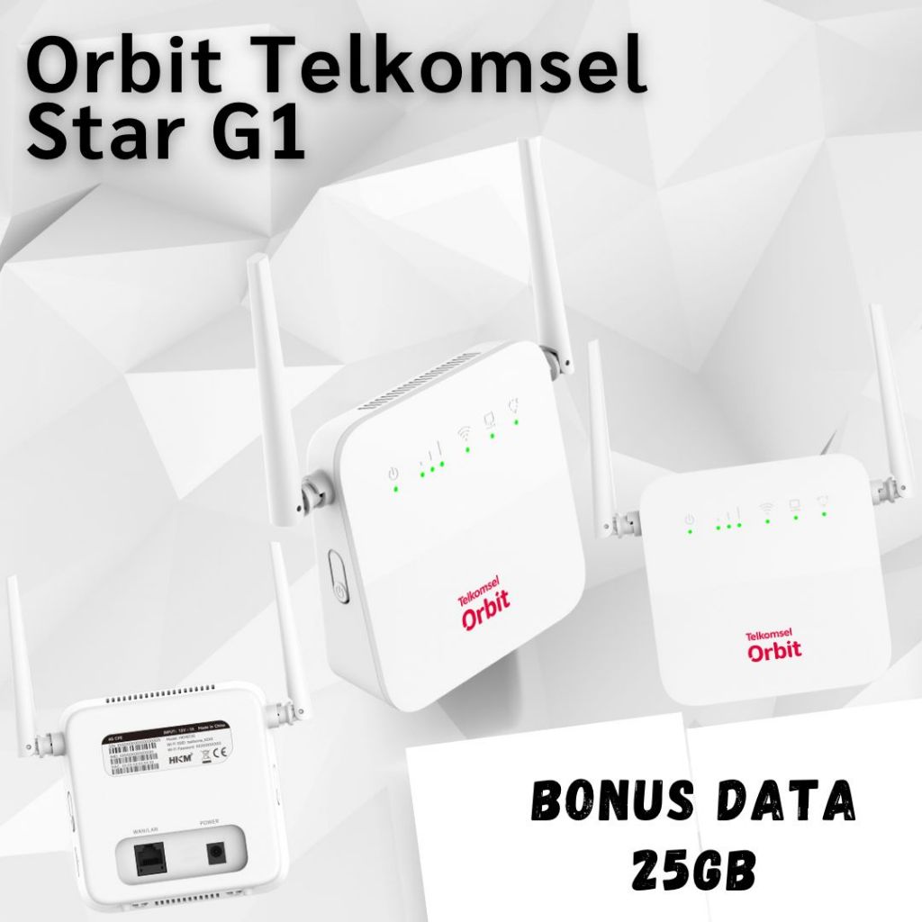 (MURAH) Orbit Telkomsel Star G1 Free Kuota  150GB/6 Bulan