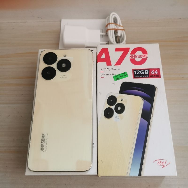 Itel A70 ram 4GB 64GB Bekas - Garansi Resmi - second