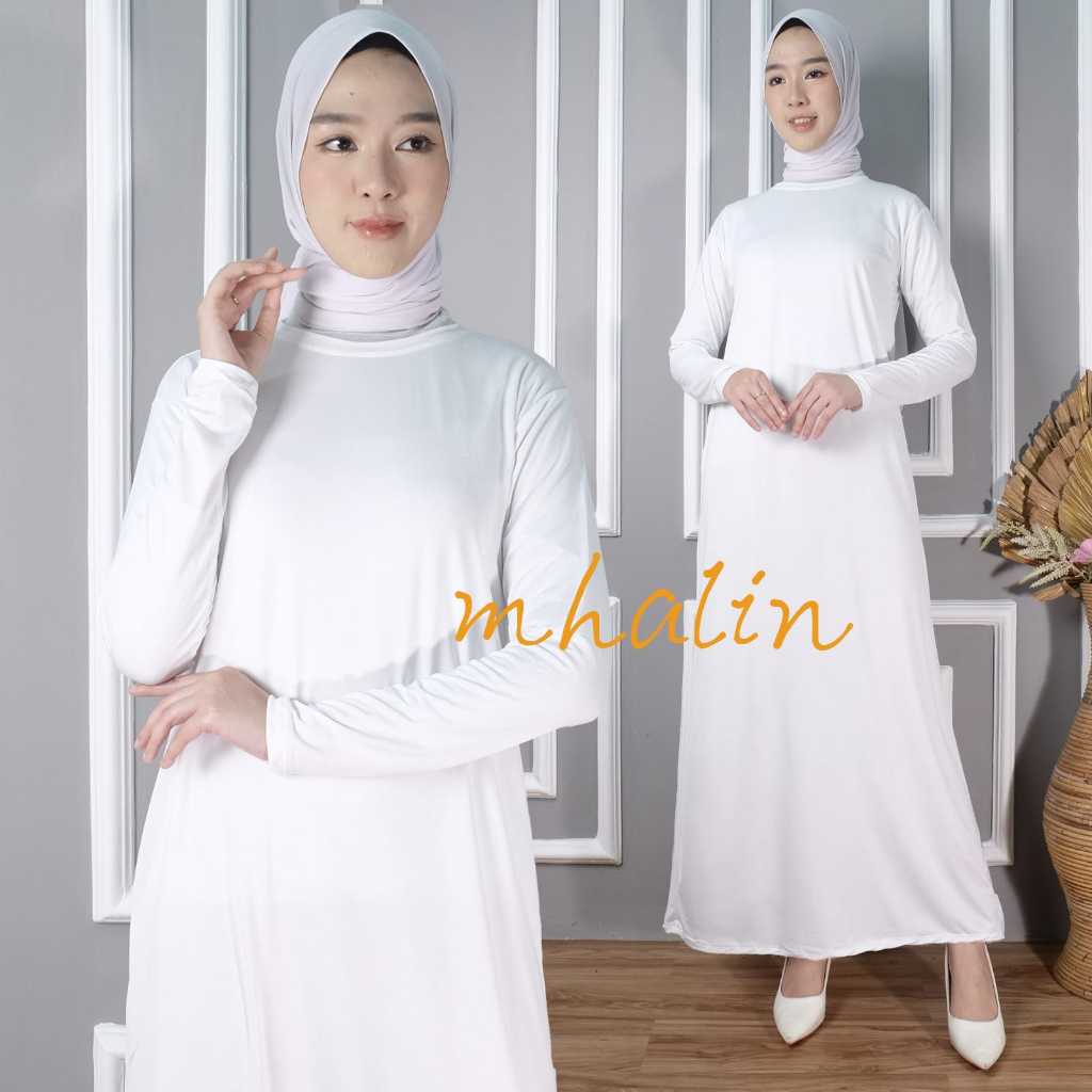 Manset gamis Putih Polos - Manset gamis hitam polos - manset gamis wanita polosan