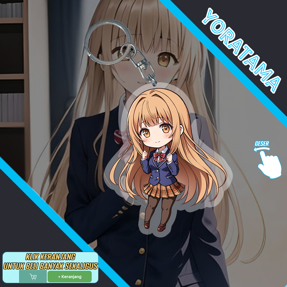 Gantungan Kunci Mahiru Shiina Otonari Tenshi, Keychain Anime Lucu Murah
