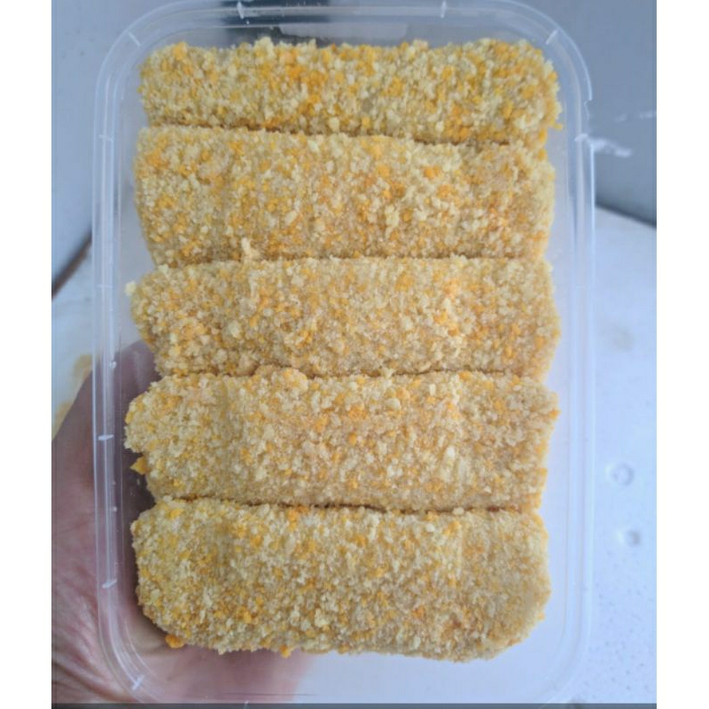 

Risoles sosis telor keju mentai mentah