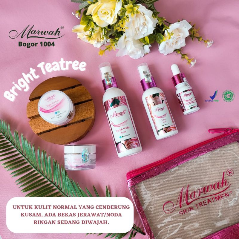 ORIGINAL MARWAH BRIGHT TREATREE PAKET SKINCARE BRIGHT TT MARWAH ECER BTT SKIN BEAUTY MARWAH
