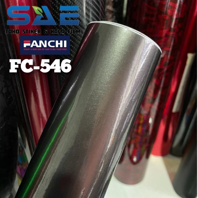 Sticker Skotlet Black Hitam Metalik Candy Premium Fanchi Original Stiker Motor Hitam Glossy