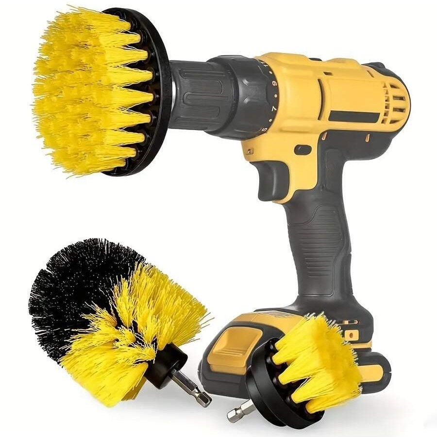 3pcs Sikat Bor Listrik Elektrik Sikat Lantai Keramik