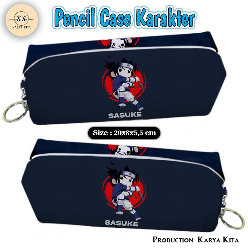 {TERLARIS TEMPAT PENSIL} KOTAK PENSIL GAMBAR ANIME SASUKE TAK04