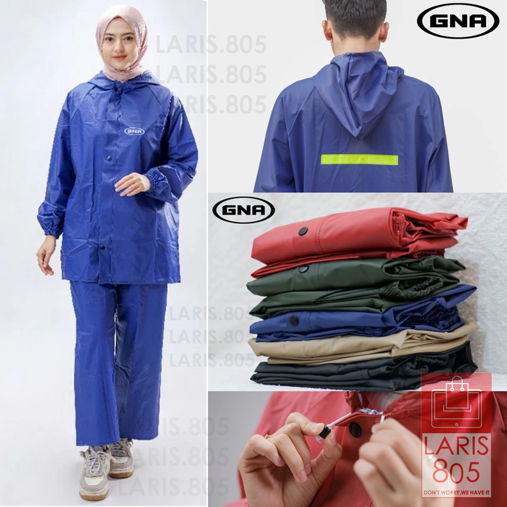 Jas hujan Setelan jas hujan bahan tebal