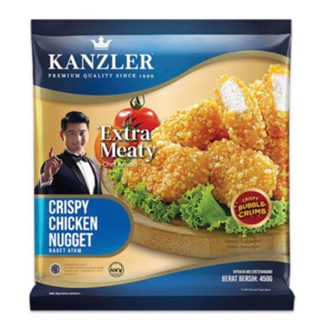 

KANZLER Chicken Nugget Crispy 450 g - Naget Ayam Krispi dengan Bubble Crumb