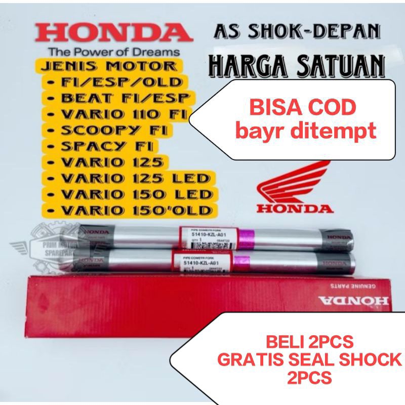 as shock depan / batang as shock Honda beat fi,Vario 125,Scoopy fi,spacy fi,Vario 110 fi,Vario 150 L