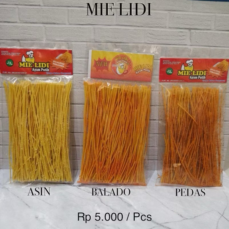 

MIE LIDI 75gr (PEDAS / ASIN / BALADO)