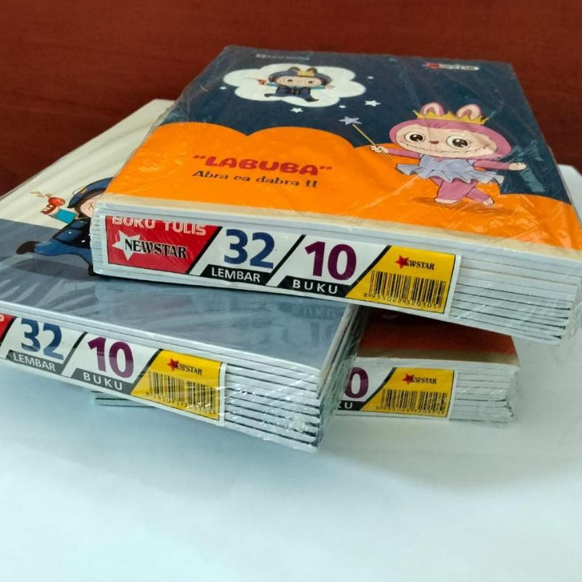

[ PAK ] Buku Tulis ALFA / NEWSTAR LABUBA 32 lembar Grosir (isi 10 buku)