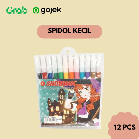 

Spidol Kecil Warna Warni Merk Snowman 12 Pcs
