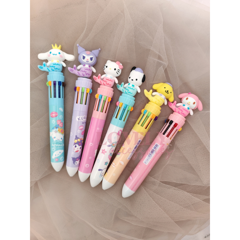 

Ballpoint Pena Mekanik Karakter Kartun Sanrio Mermaid Premium Pulpen 10 Warna Lucu 3D DOLL Bolpen Gel Tinta Animasi 10 Warna Alat Tulis Sekolah Anak Super