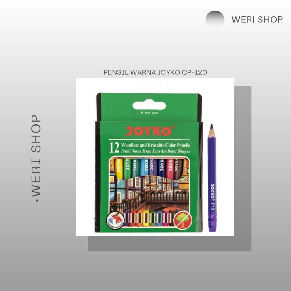 

PENSIL WARNA JOYKO CP-120 BERKUALITAS ( 1 SET ISI 12 PCS)