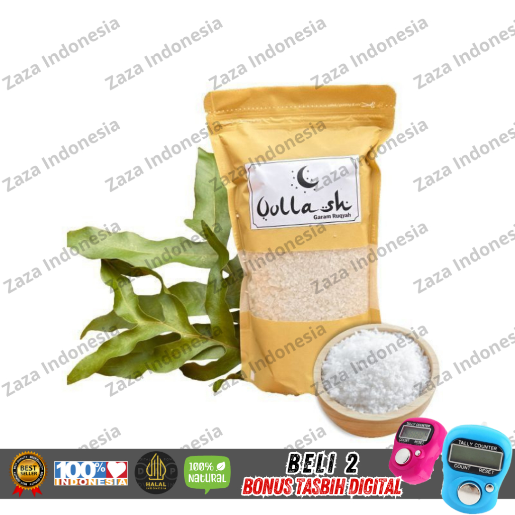 

GARAM RUQYAH QOLLASH ASMA 500gram PELARISAN USAHA SEPI PENARIK REJEKI PAGAR GAIB RUMAH & TOKO