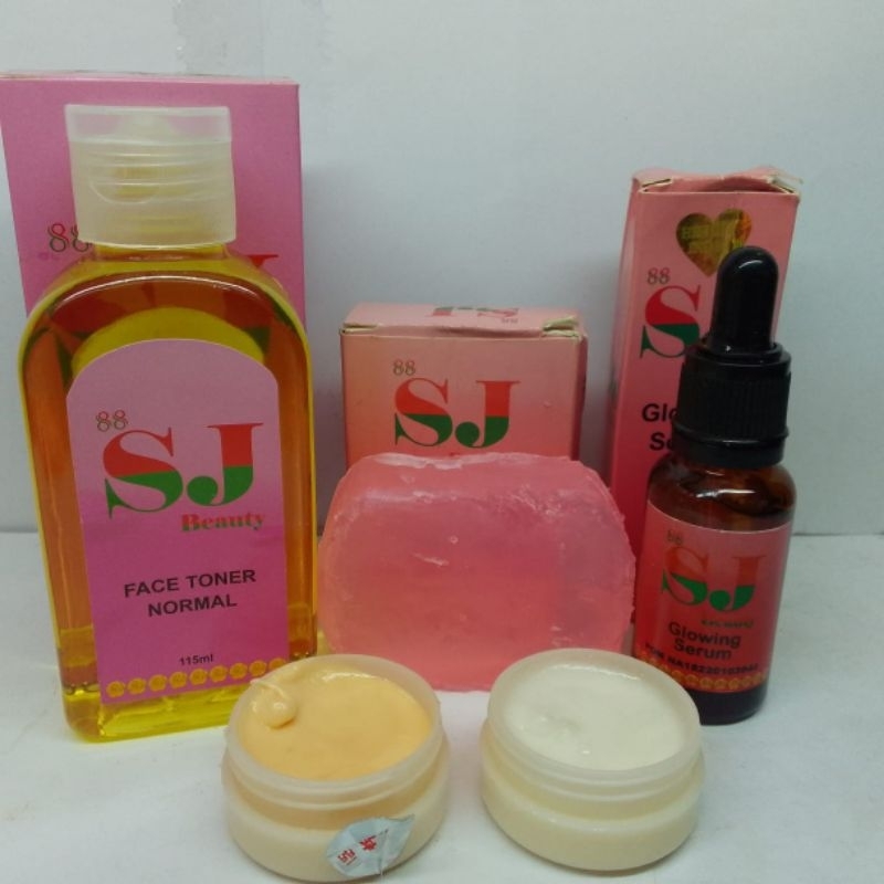 5in1 Paket Cream SJ Beauty Glowing Original BPOM