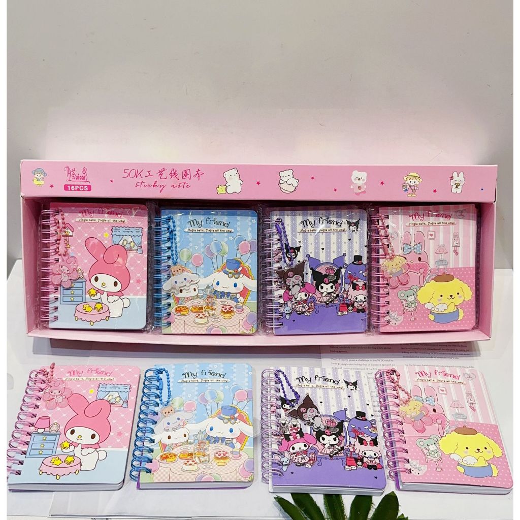 

Kakamoe - buku memo sanrio /pocket note book free gantungan acrylic