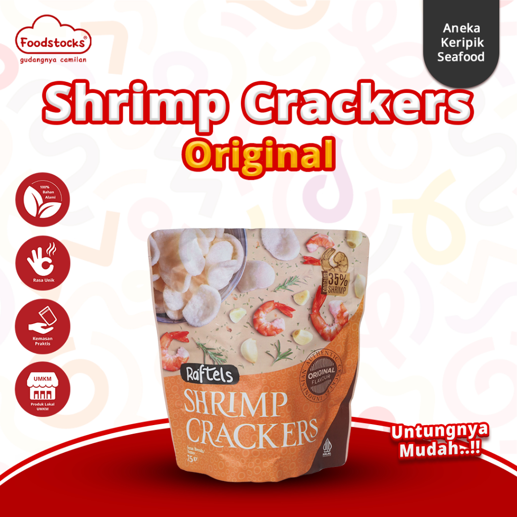 

Raftels Shrimp Crackers Original 10 Pcs/1 Dus