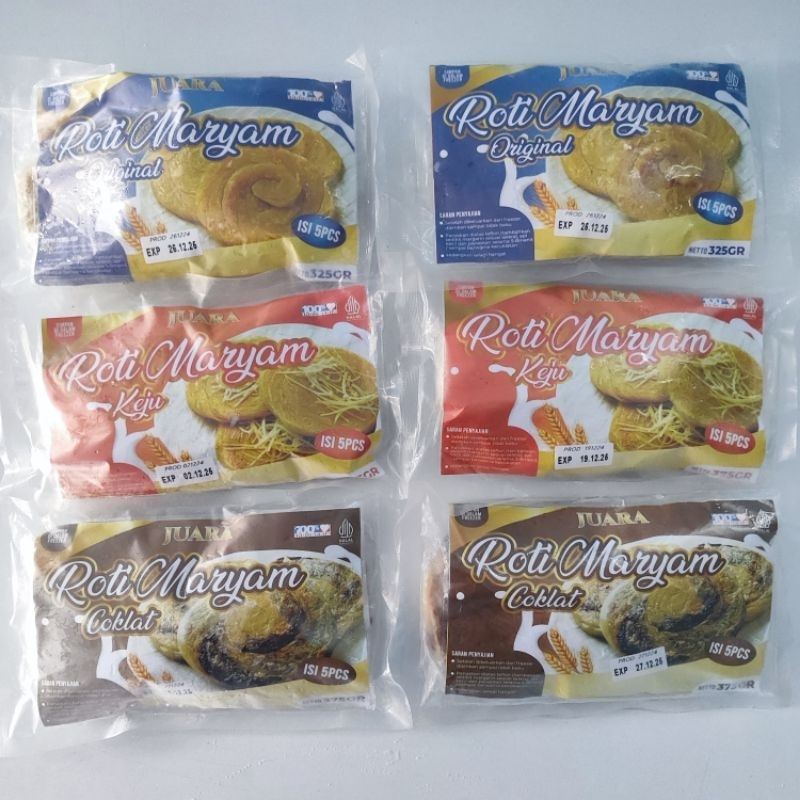 

Juara Roti Maryam Original Roti Maryam Coklat Roti Maryam Keju Isi 5pcs