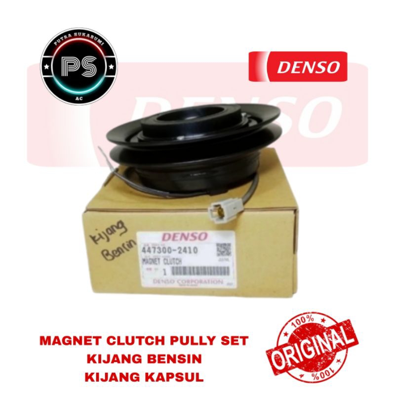 MAGNET CLUTCH PULLY SET AC MOBIL KIJANG BENSIN KIJANG KAPSUL ORIGINAL DENSO