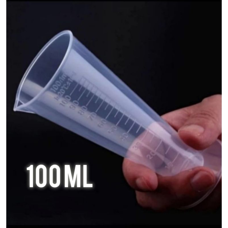 gelas ukur plastik 100 ml/gelas takar plastik