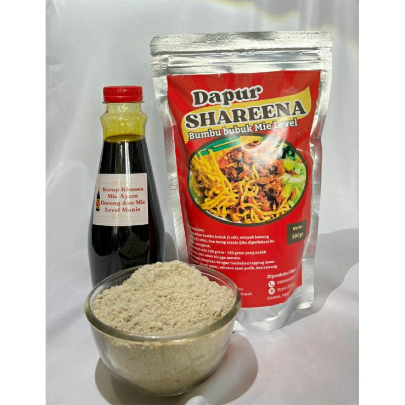 

Bumbu bubuk mie level manis + kecap khusus
