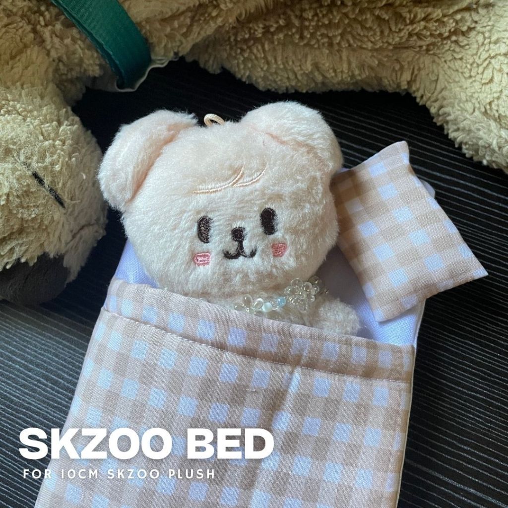 BED FOR SKZOO Plush 10 CM Kasur Boneka Stray Kids Wolfchan Leebit Dwaeki Jiniret Han Quokka Bbokari 