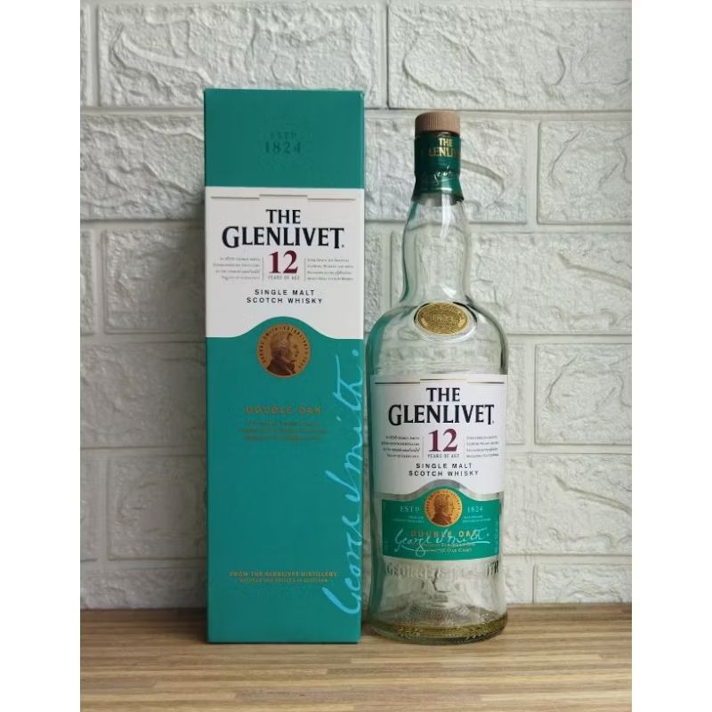 Botol Kosong Glenlivet 12 Years + Box 1Liter
