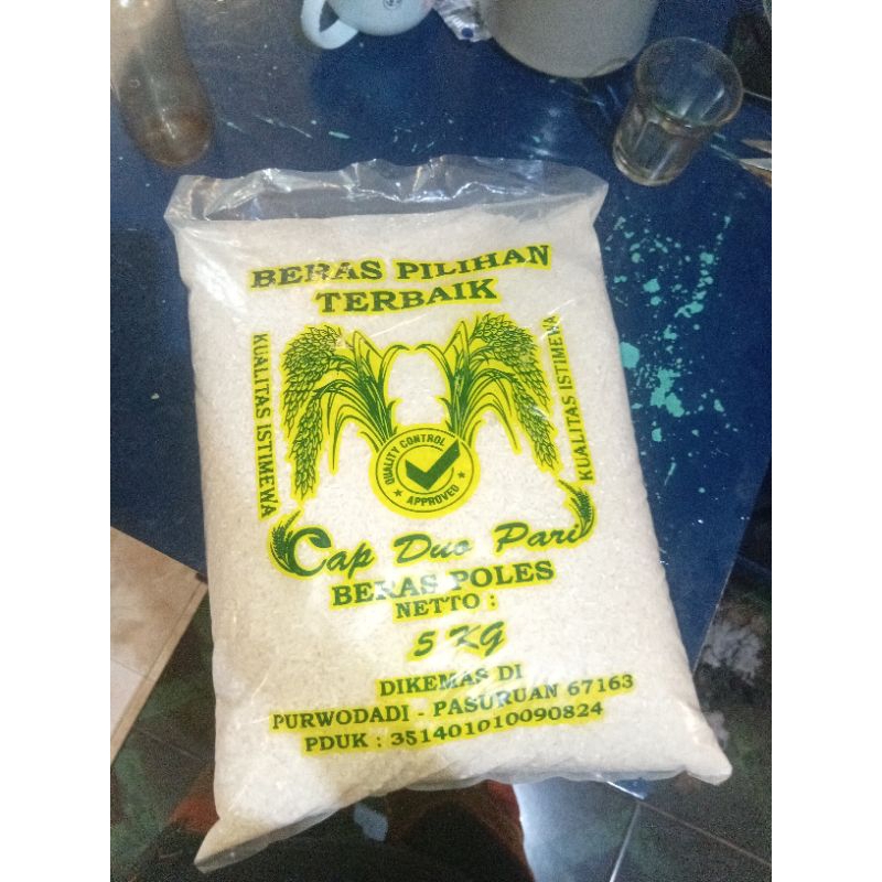 

ready beras cap Duo Pari 5 kg