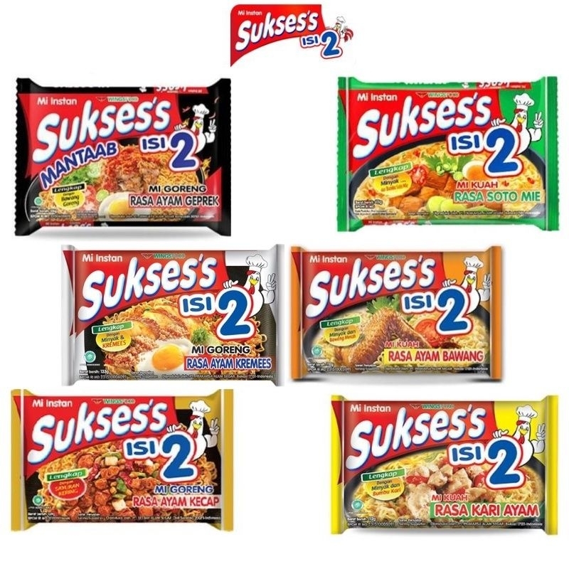 

Mie Suksess isi 2 Kuah & Goreng All Varian Rasa