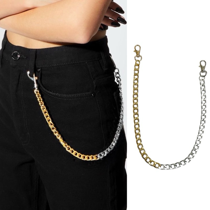 Ello Mismatch Chain Pants Belt Rantai Celana Jeans Punk Hiphop ChainBelt Rantai Dompet Pants