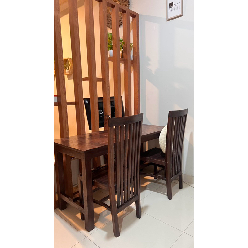 Meja Makan 1-set (Kayu Jati)