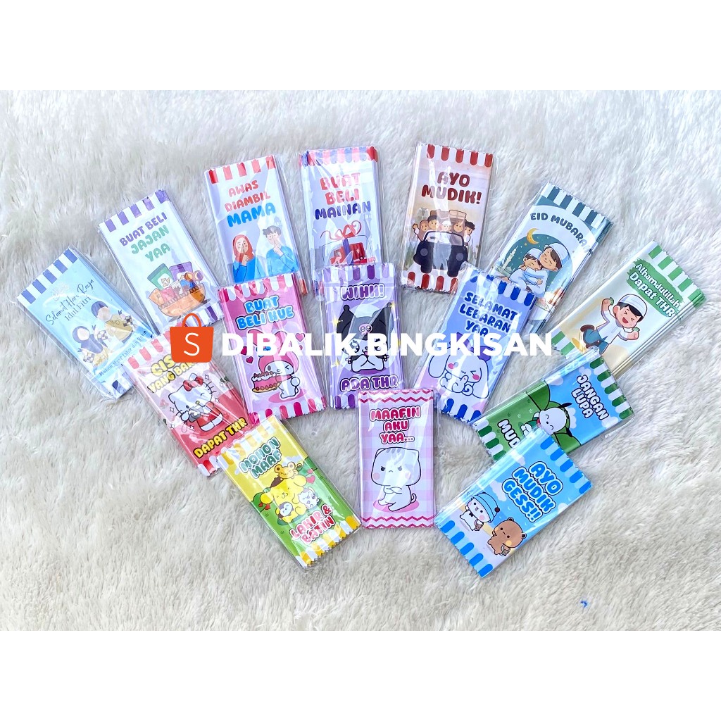 

Amplop Lebaran / Amplop Permen Motif Snack Murah