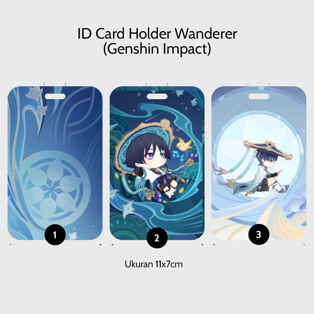 [Genshin] ID Card Holder Photocard Holder Wanderer Scaramouche Genshin Impact