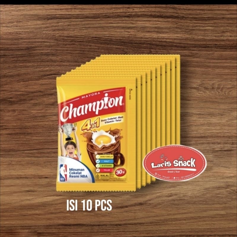

Champion Minuman Coklat 30gr (1 Renceng isi 10)