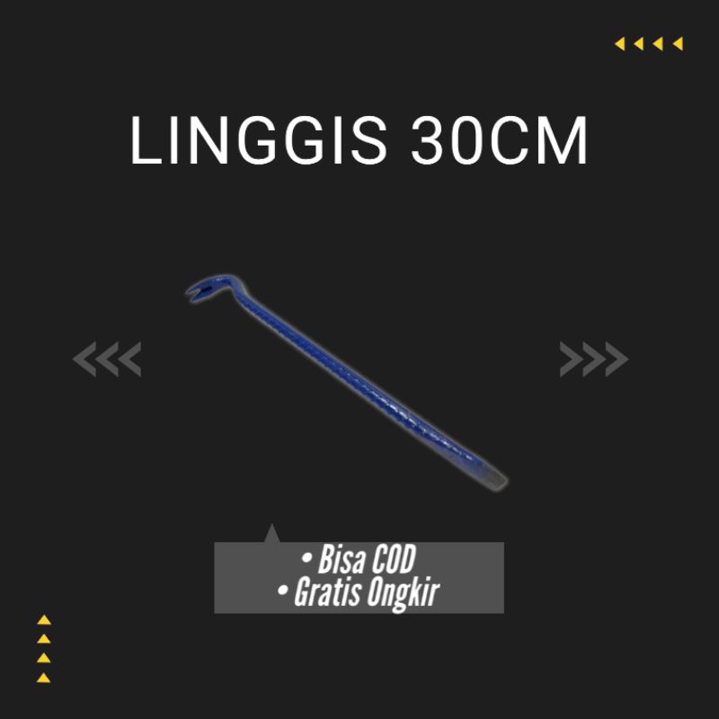 Linggis Pencabut Paku Linggis Baja Ulir 30cm