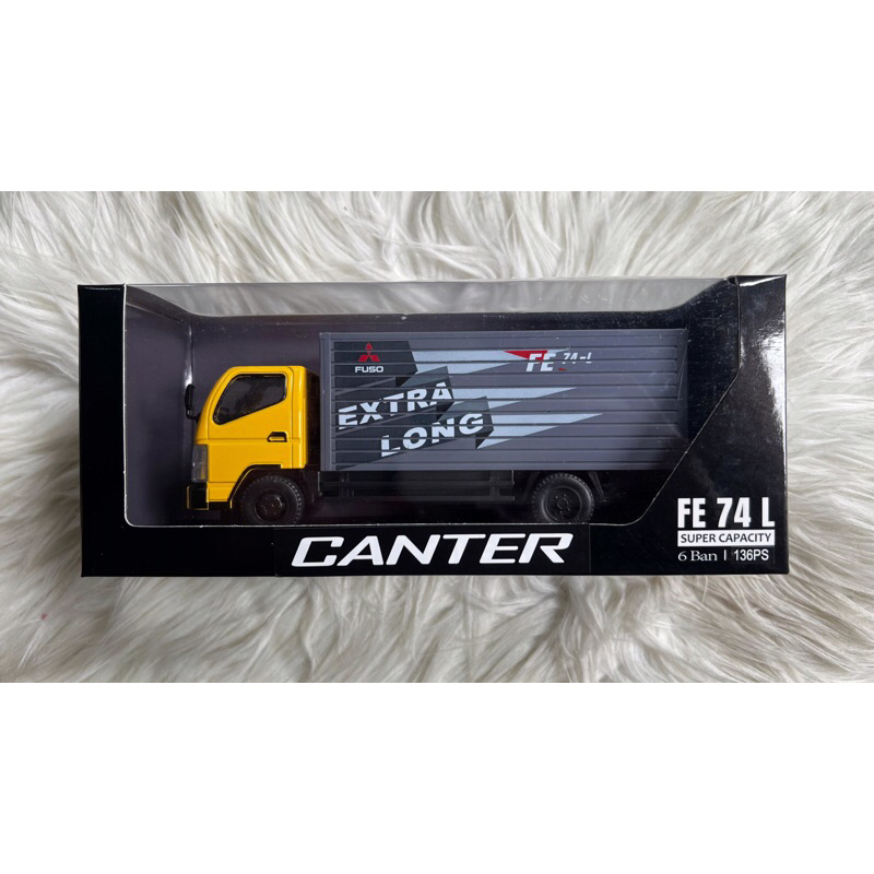 DIECAST/MINIATUR TRUK FUSO CANTER SKALA 1:43 ORIGINAL BOX MITSUBISHI MOTORS