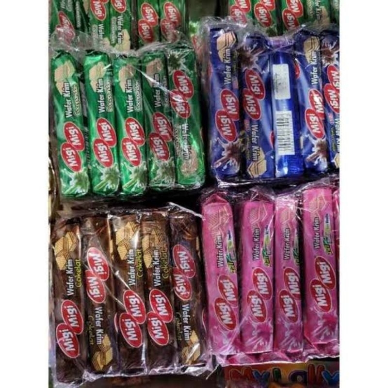 

Migi Migi Wafer Krim Sepack isi 10 Pcs ( Rasa Random, Request Jika Stok Tersedia )