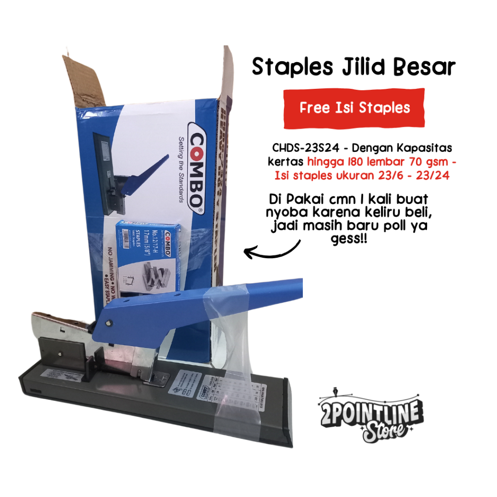 

Heavy Duty / Jepretan / Alat Stapler / Staples Jilid Besar 23S13 / 23S17 / 23S24