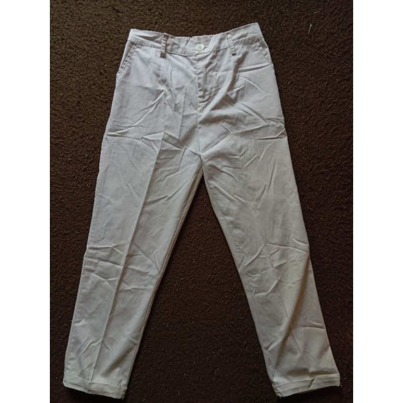 PRELOVED BAGY PANTS PUTIH BW