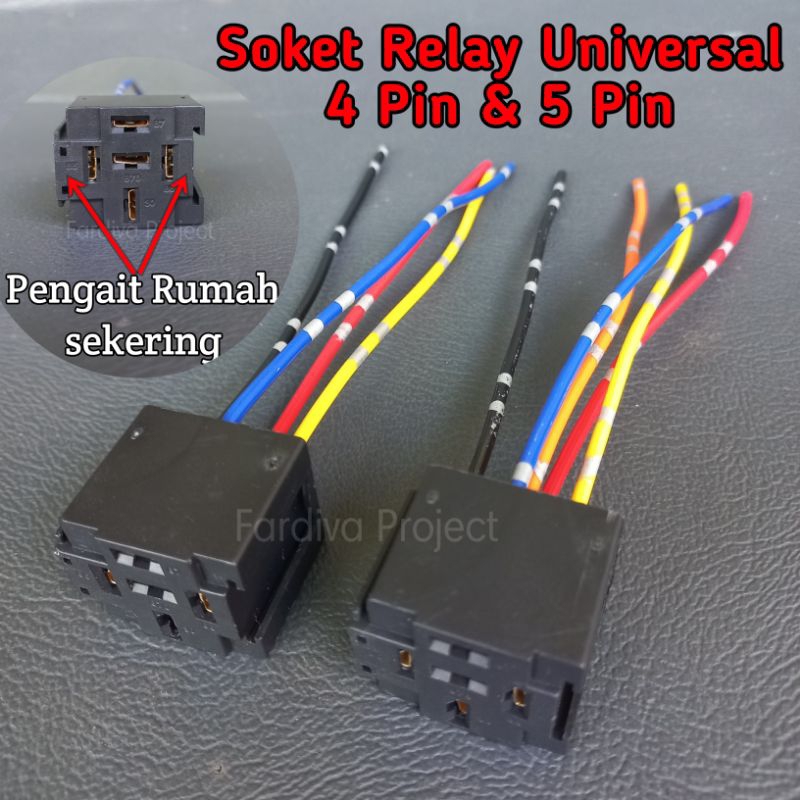 Soket Relay 4 Pin / Soket Relay 5 Pin / Soket Relay Universal