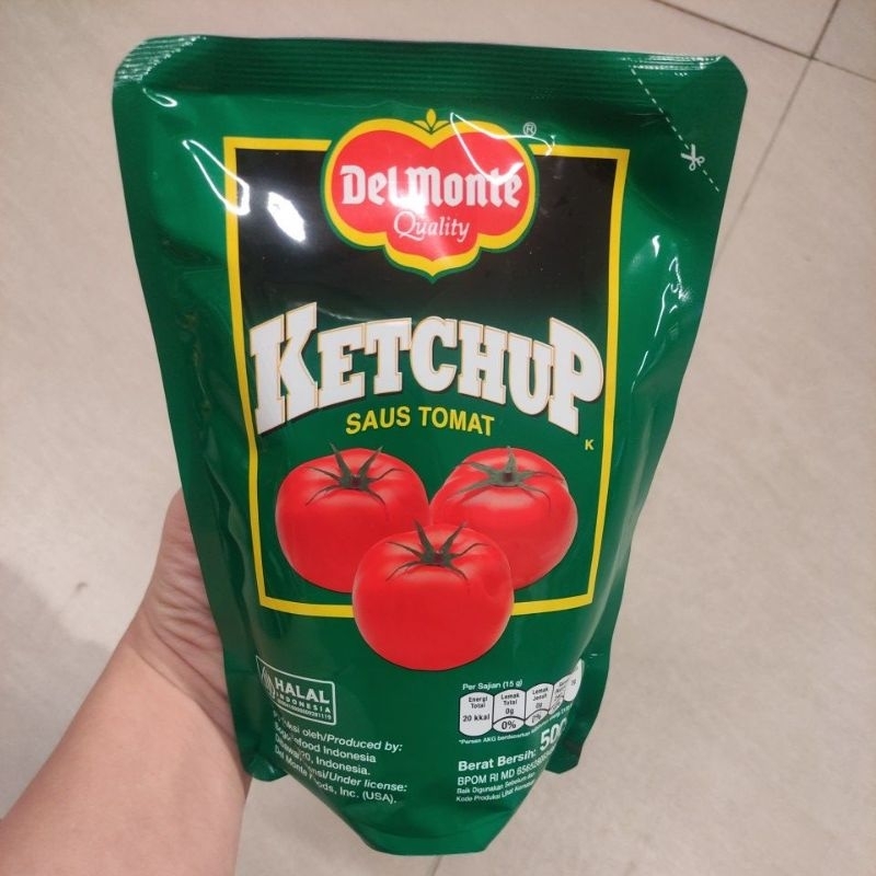 

DELMONTE KETCHUP SAUS TOMAT POUCH 500gr