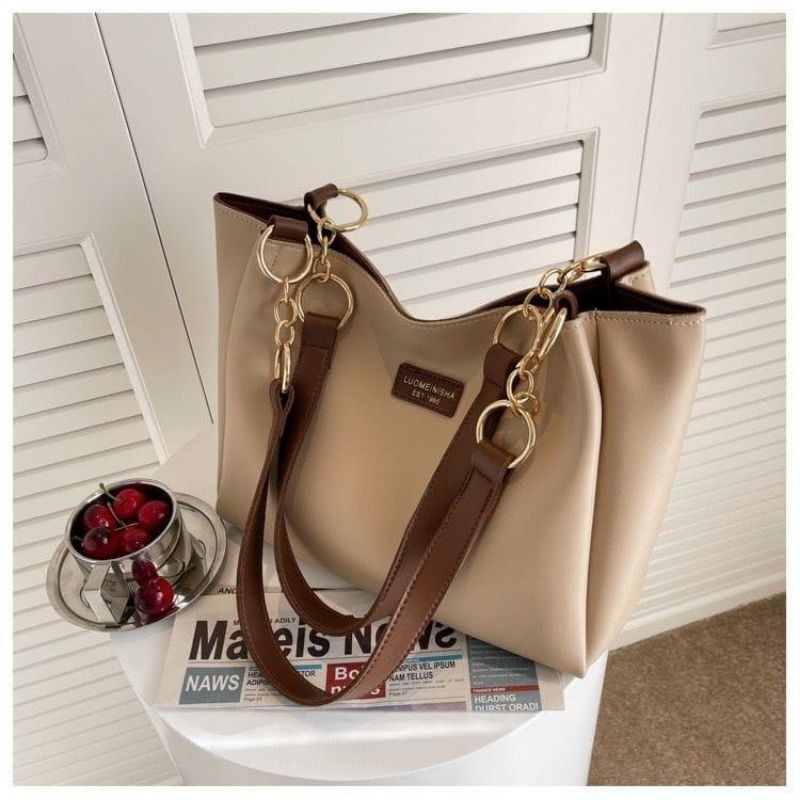 Tote Bag - Tas Kuliah - Tas ibu guru -tas wanita Korean style Tas wanita / fashion wanita / totebag 