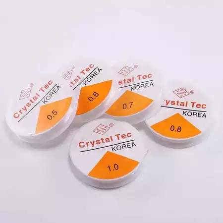 [DZ] Tali Karet Gelang Elastis Transparan/DIY Perhiasan dan Manik Manik 1 roll senar/Kerajinan Gelan