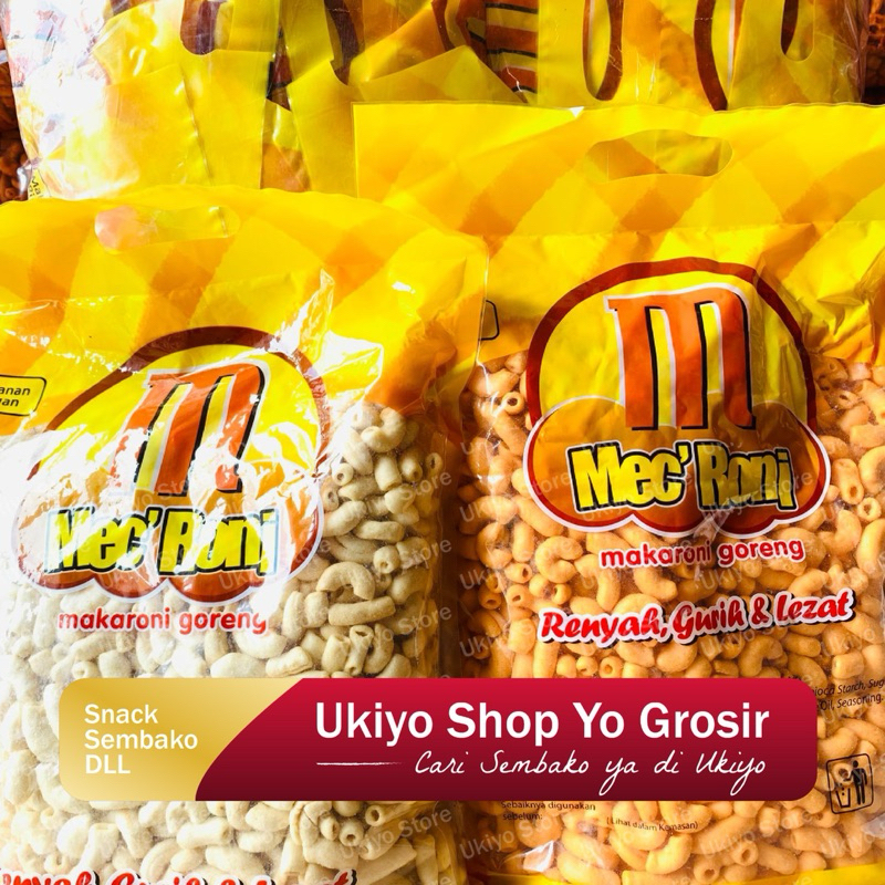 

Ukiyosnack - Mecroni Snack Makaroni 350Gr Makaroni Goreng Mecroni Rasa Original Balado