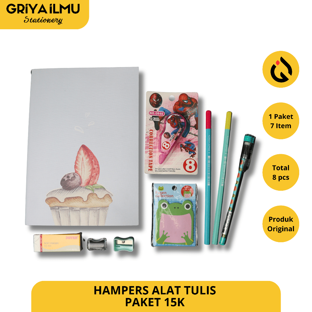 

PAKET HAMPERS ALAT TULIS ANAK KADO STATIONERY SET CUSTOM 15-20