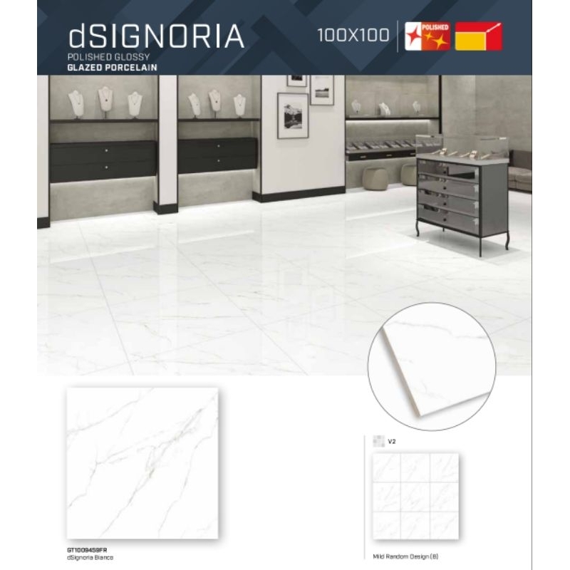 dSignoria Roman Granit Gloss 100x100