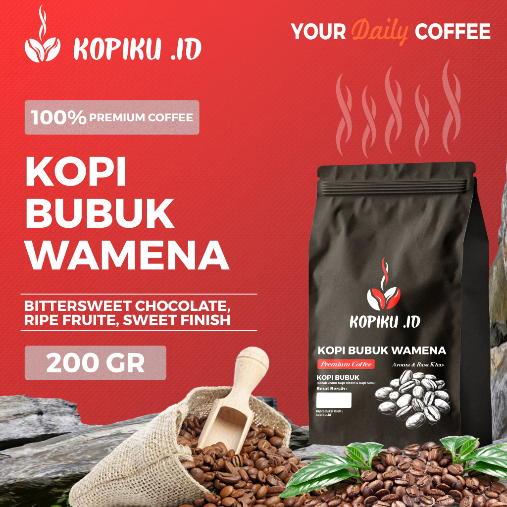 

Kopiku.id - Bubuk kopi Wamena Premium Coffee 200gr