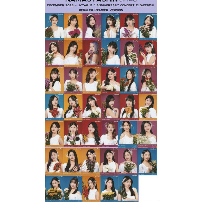 photocard jkt48 || photocard jkt48 flowerfull