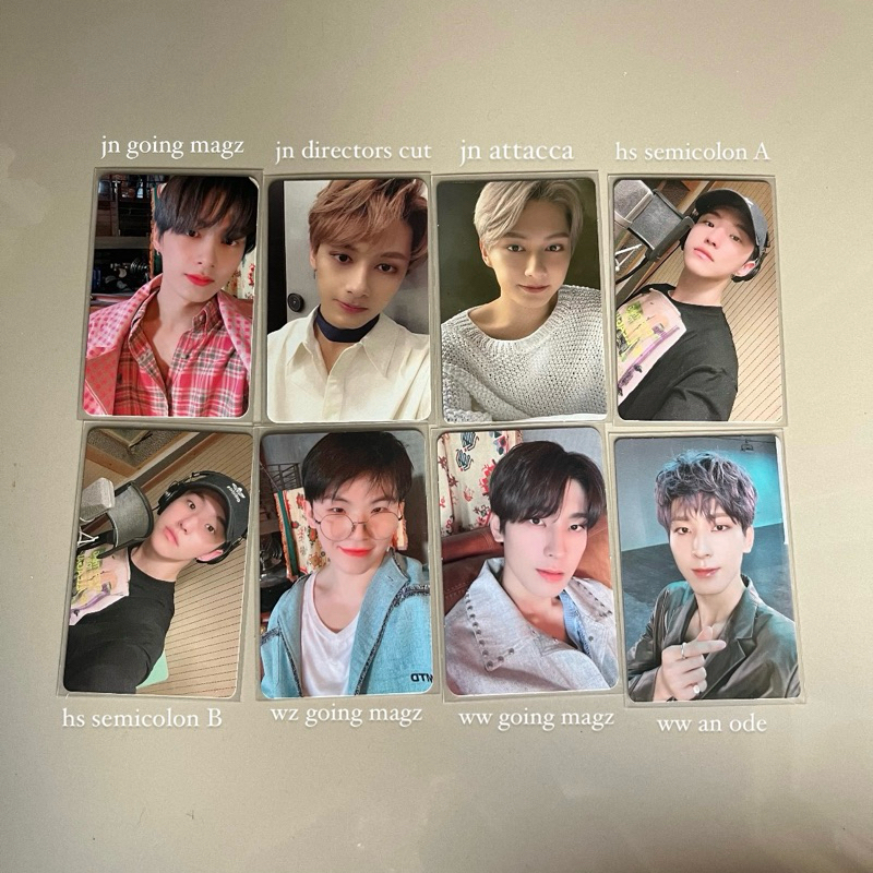 pc seventeen - photocard jun hoshi woozi wonwoo - going magz semicolon directors cut attacca an ode