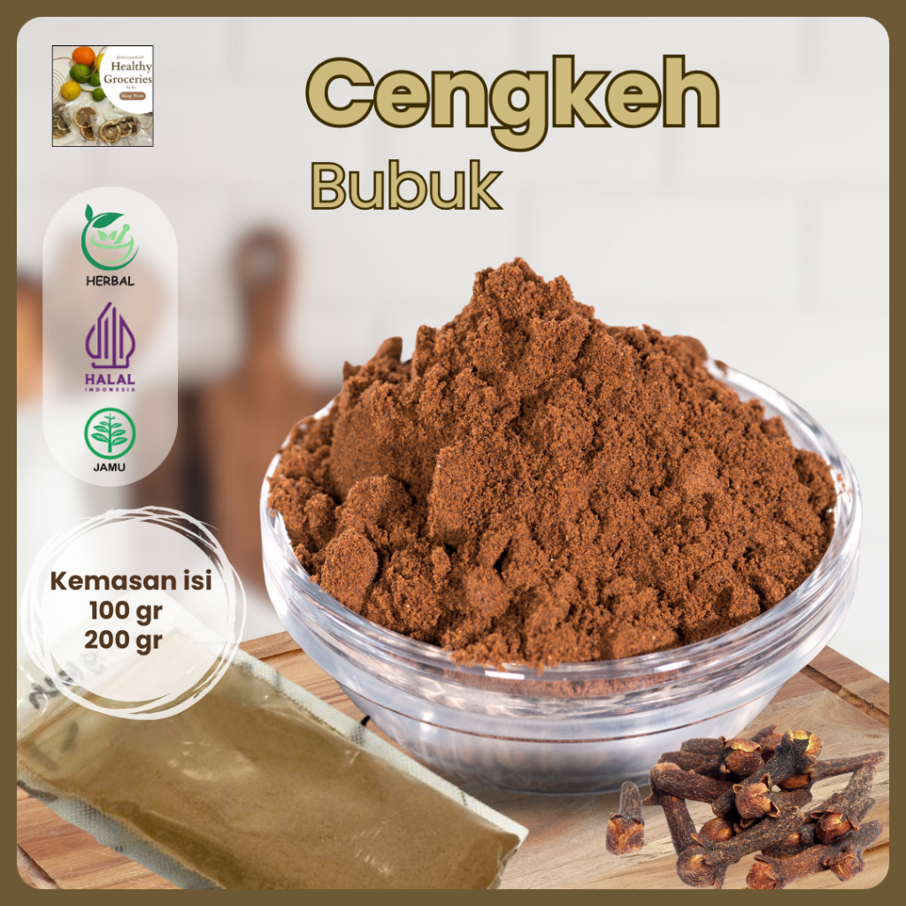

Cengkeh Bubuk (100 Gram, 200 Gram) Ground Cloves Powder/ Murni 100% / Rempah / Tradisional